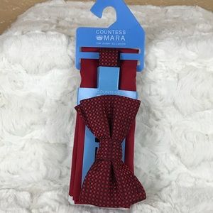 Countess Mara pocket square and bow tie